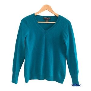 Kirkland Cashmere V Neck Pullover Sweater